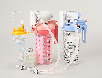 Suction apparatuses, injection solution container holders